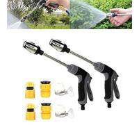 Turbowasher - Power High-Pressure Cleaner for Every Garden Hose, Turbowasher for Garden Hose, Jet Nozzle 2-in-1 High Pressure Power Washer (2Pcs)