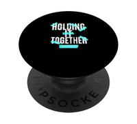 Turchese Colore Barely Holding It Together Turchese PopSockets PopGrip Adesivo