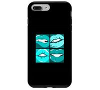 Turchese Leggi le mie labbra Grafica Custodia per iPhone 7 Plus/8 Plus