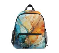 Turchese Natura Marmo Beige Zaino per Bambini Borsa a Tracolla Zainetti Per Ragazze Ragazzi Bambino Zaini Scuole Viaggi Sportivo per 2-7 età