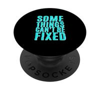 Turchese Some Things Stay Broke Grafica turchese PopSockets PopGrip Adesivo