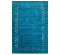 WAWA TEPPICH Turquoise Tappeto 100% lana 170 x 240 cm tessuto a mano Gabbeh orientale Tappeto ac05