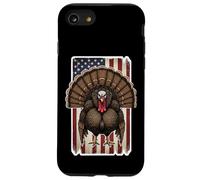 Turchia Bandiera Americana Rancore Distressed Vintage Cacciatore Caccia Custodia per iPhone SE (2020) / 7/8