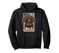 Turchia Bandiera Americana Rancore Distressed Vintage Cacciatore Caccia Felpa con Cappuccio