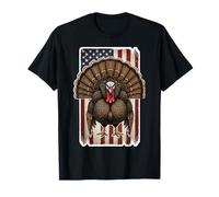 Turchia Bandiera Americana Rancore Distressed Vintage Cacciatore Caccia Maglietta