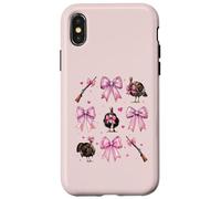 Turchia Caccia Turchia Hunter Ragazza Coquette Bow Rosa Mamma Custodia per iPhone X/XS