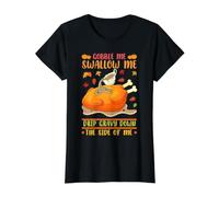 Turchia Day Gobble Swallow Me Fun Cena del Ringraziamento Autunno Maglietta con Stampa Grafica Economica, Donna, Nero, S