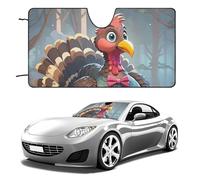 Turchia Decorazione Parabrezza Auto Parasole Mantenere gli Interni Auto Fresco 129,5 x 71,1 cm Pieghevole Finestra Anteriore Parasole, Scudo Termico per SUV, Camion, Blocca UV