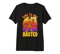 Turchia è Ora di Ottenere Basted retrò Felice Ringraziamento Uomini Donne Maglietta Premium