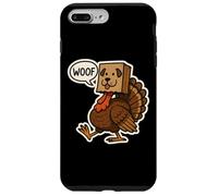 Turchia travestita da cane Woof divertente amante del Ringraziamento Custodia per iPhone 7 Plus/8 Plus