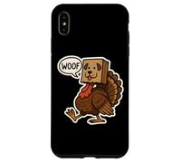 Turchia travestita da cane Woof divertente amante del Ringraziamento Custodia per iPhone XS Max