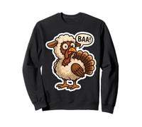 Turchia vestita da Pecora Costume baa Divertente Ringraziamento Scherzo Felpa