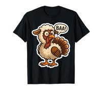 Turchia vestita da Pecora Costume baa Divertente Ringraziamento Scherzo Maglietta