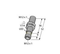 Turck 46066 Sensore Induttivo A filo NPN, contatto normalmente aperto BI2-M12-A