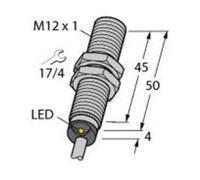 Turck 4607006 Sensore induttivo A filo PNP normalmente aperto BI4-M12-AP6X