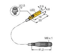 Turck 4685832 Sensore di campo magnetico PNP BIM-UNR-AP6X-0,3-PSG3M