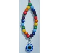 Turco Evil Eye Ciondolo & da Auto, Perline di Legno Ayn Al- Ḥ Asūd Type1