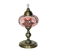 Turco Marocchino Tiffany Stile Fatto A Mano Colorato Mosaico Scrivania Comodino Lampada Ufo Lampada Luce Paralume 87/50cm Altezza