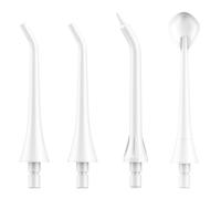 TUREWELL 4 Pezzi Punte di Ricambio per Idropulsore Dentale, Irrigatore Orale Accessori per TH2C3(Bianco)