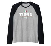 Turin Italy Maglia con Maniche Raglan