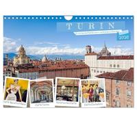 Turin - Zwischen Kaffeehäusern und Königsschlössern (Wandkalender 2026 DIN A4 quer), CALVENDO Monatskalender: Ein Hauch Turin für Ihr Zuhause - Der Kalender zwischen Genuss & Geschichte