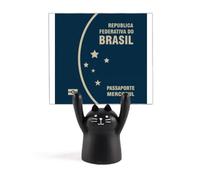 Turismo Paese Brasile Bandiera Memoriale Memo Holder Cartoon Nero Gatto Stand Decorazione