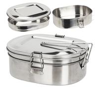 Turista 3 Contenitore di scatole per pranzo inox parziale per cibo e cucina 900 ml