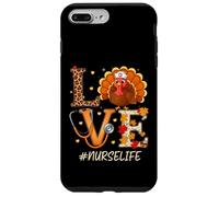 Turkey Love Nurses ER RN Thanksgiving Nurse Life Custodia per iPhone 7 Plus/8 Plus