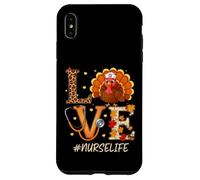 Turkey Love Nurses ER RN Thanksgiving Nurse Life Custodia per iPhone XS Max