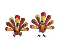 Turkey - Themed Candle Holder 2 Pack | Cute Alloy Table Decor for Home Party/Dinner Table/Fireplace | Seasonal Centerpiece with Tea Candle Design