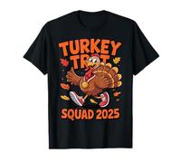 Turkey Trot Squad 2025 Thanksgiving Trot Race Turkey Maglietta