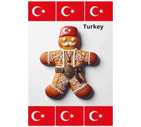 Turkey with The Gingerbread Man: Perfect for gifts, work, or personal use.