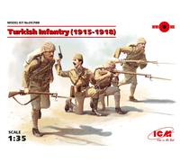 Turkich Infantry (1915-1918) (4 Figures) (100% New Molds) 1:35 Plastic Model Kit