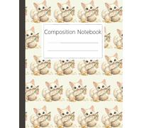 Turkish Angora Composition Notebook for Cat Lovers and Pet Owners with Cute Kitten Design: Adorable White Feline Journal for Students and Teachers seeking a Pretty Aesthetic Cover