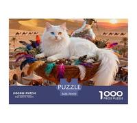 Turkish AngoraPuzzle Per Gli AdultiCute Cats Giochi Educativi 70x50cm/1000pcs Tutta La Famiglia.