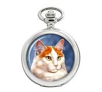 Turkish Van Cat Full Hunter Orologio da tasca