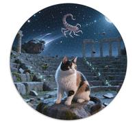 Turkish Van Rundes 1000 Puzzle Animals Rundes Puzzle Familienpuzzle Erwachsene Anspruchsvoll Puzzle Für Erwachsene Und Kinder Einzigartiges Herausforderungsspiel 1000pcs (67.5x67.5cm)