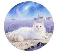Turkish Van Rundes 1000 Puzzle Animals Rundes Puzzle Familienpuzzle Schwieriges Großes Puzzle Pädagogisches Puzzle Für Erwachsene Und Kinder Reisegeschenke 1000pcs (67.5x67.5cm)
