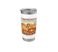 Turkmenistan Desert Gate of Hell, Asia centrale Backpacking Bicchiere termico in acciaio inox doppia parete