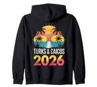 Turks e Caicos 2026 Vacanze Souvenir Felpa con Cappuccio