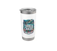 Turks E Caicos Bicchiere termico in acciaio inox doppia parete