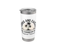 Turks E Caicos Bicchiere termico in acciaio inox doppia parete