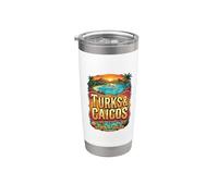 Turks E Caicos Bicchiere termico in acciaio inox doppia parete