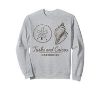Turks e Caicos Lineart Sand Dollar Conch Sheller Felpa