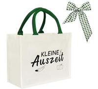 Turmaster Cesto regalo per donne, piccoli regali per una pausa, sacchetto regalo con nastro verde a pois, relax per donne