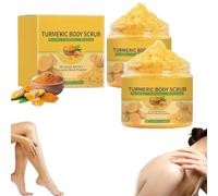 Turmeric Body Scrub,Natural Moisturizing Exfoliating Scrub,Natural Exfoliating Body Scrubs for All Skin Types,Gentle Nourishing,Smoothing and Moisturizing Skin (2 Pcs, 100g)