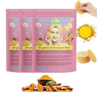 Turmeric Cleansing Pads,Kojic Acid & Turmeric Cleansing Pads,Exfoliating,Unclog Pores, Deep Clean Pores,Helps Balance Skin Oil And Water (3 Box)