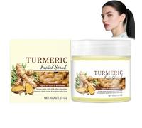 Turmeric Exfoliating Face Scrub with Vitamina C for Brightening & Long - Lasting Moisturizing, Gentle Skin Exfoliator to Improve Texture & Boost Absorption,Ideal for All Skin Types,100g (1PCS)