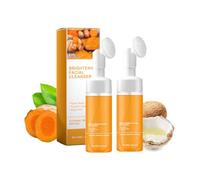 Turmeric Foaming Cleanser - Brightening & Moisturizing Face Cleanser with Kojic Acid - Deep Cleansing Face Wash with Brush for All Skin Type (2)