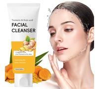 Turmeric Glow Face Wash Turmeric & Kojic Acid Foaming Brightening Face Wash, Turmeric Face Cleaner, Targets Clogged Pores, Excess Oil & Breakouts, Gently Exfoliates Appearance of Fine Lines, 100 g